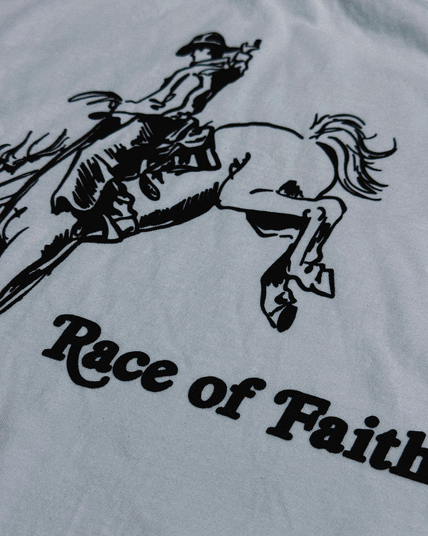 Race of Faith White Unisex T-Shirt
