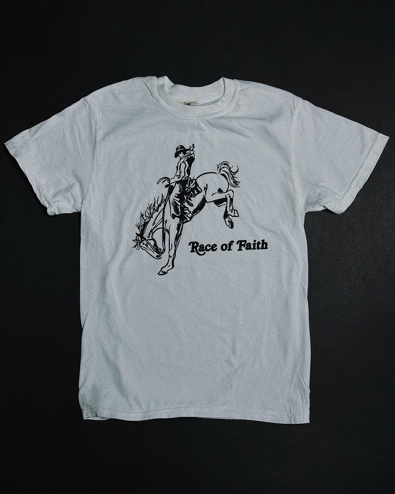 Race of Faith White Unisex T-Shirt