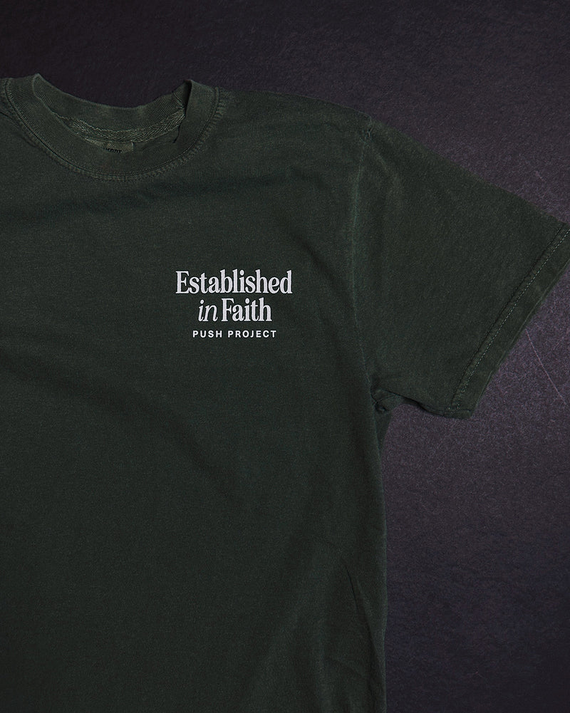 Established in Faith Ramona Green Unisex T-Shirt