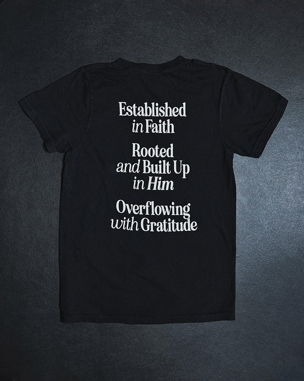 Established in Faith Black Unisex T-Shirt