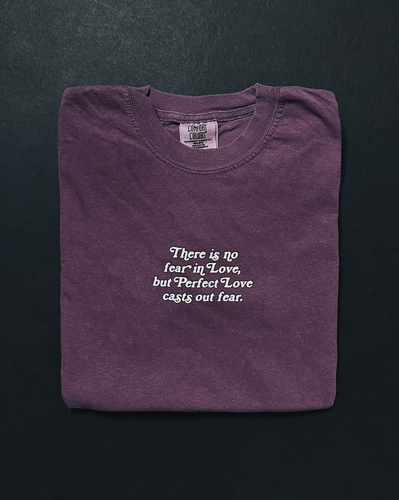 No Fear In Love Dusty Plum Unisex T-Shirt