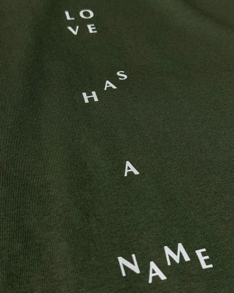Love Has A Name Stone Olive Unisex Long Sleeve T-Shirt
