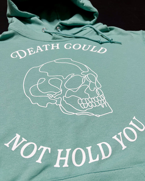 Death Could Not Hold You Caribbean Blue Unisex Hoodie Sweater