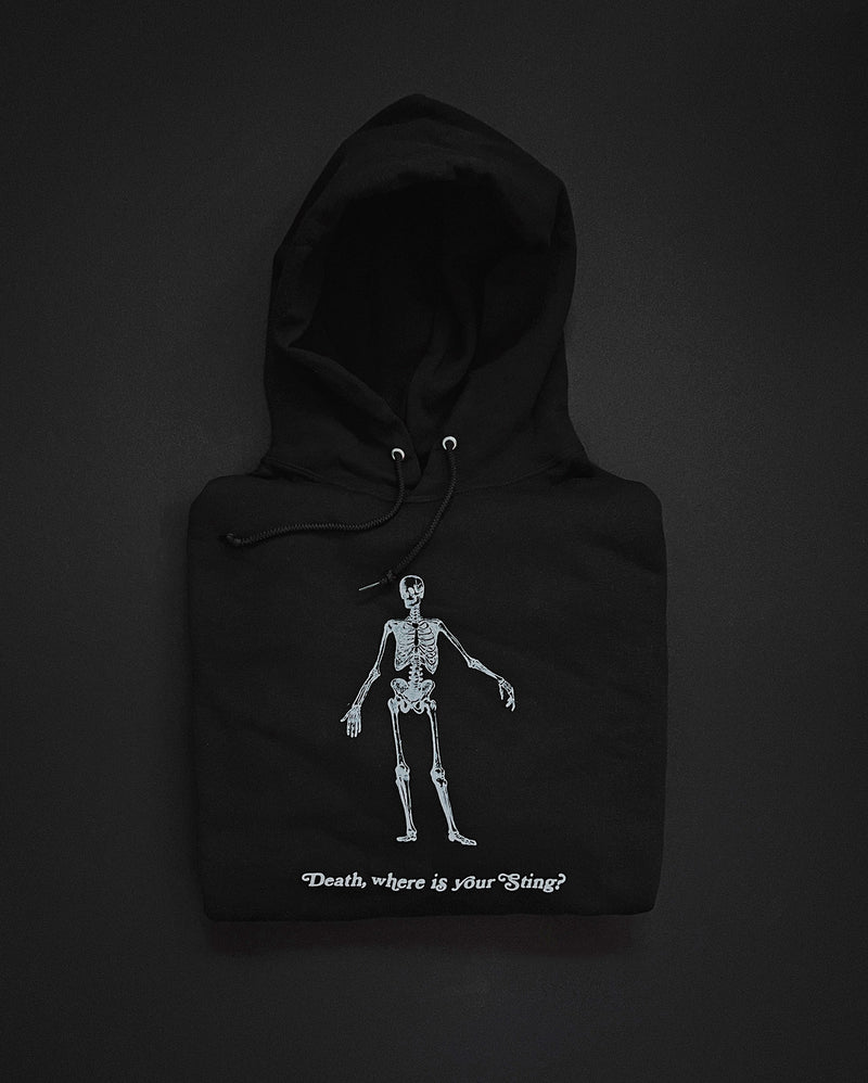 Death Where is Your Sting Black Unisex Hoodie Sweater