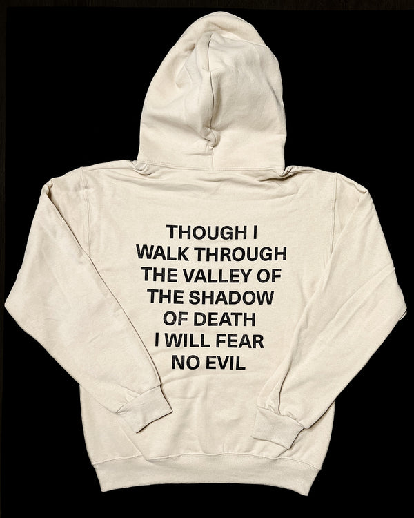Fear No Evil Powder White Unisex Hoodie Sweater