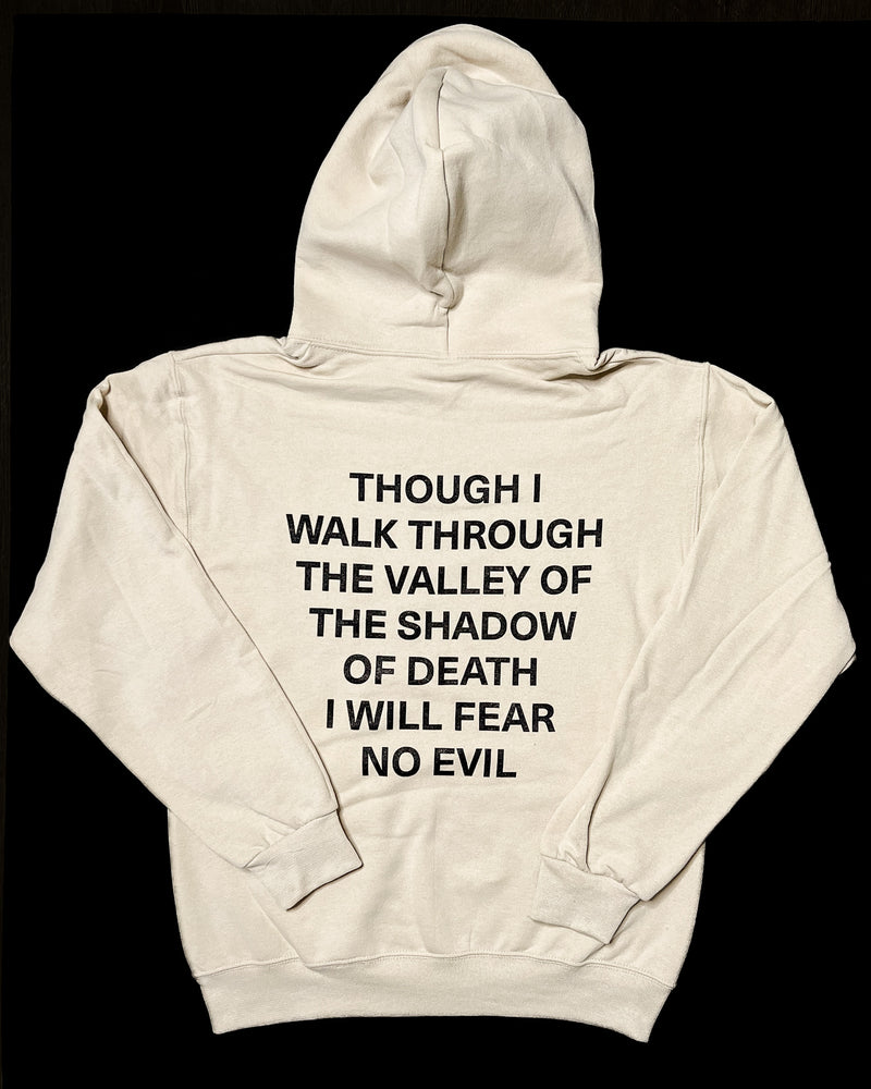 Fear No Evil Powder White Unisex Hoodie Sweater