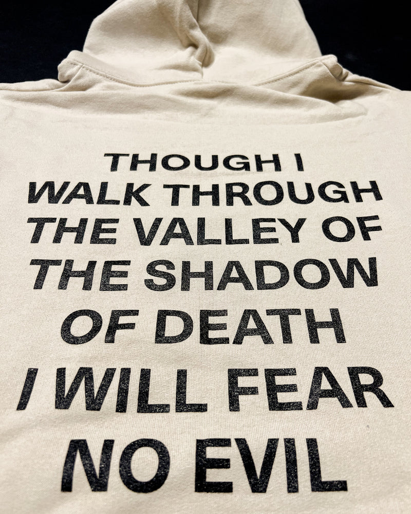 Fear No Evil Powder White Unisex Hoodie Sweater