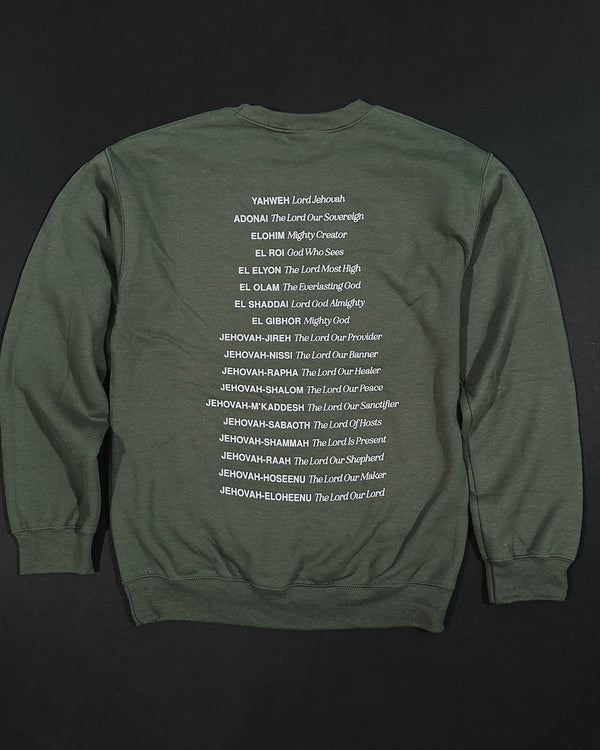 The Almighty Meadow Green Unisex Crewneck Sweater