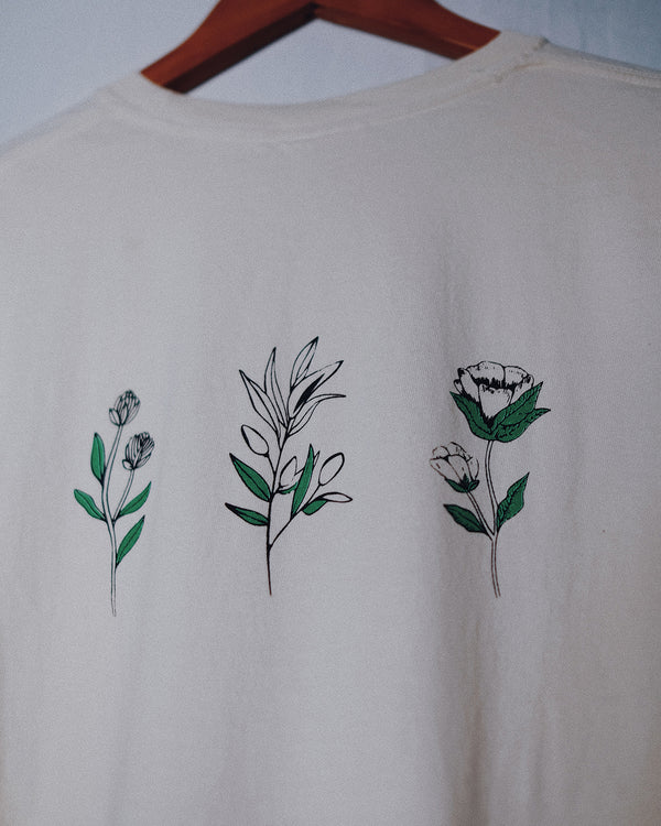 Consider the Wildflowers Cream Unisex T-Shirt