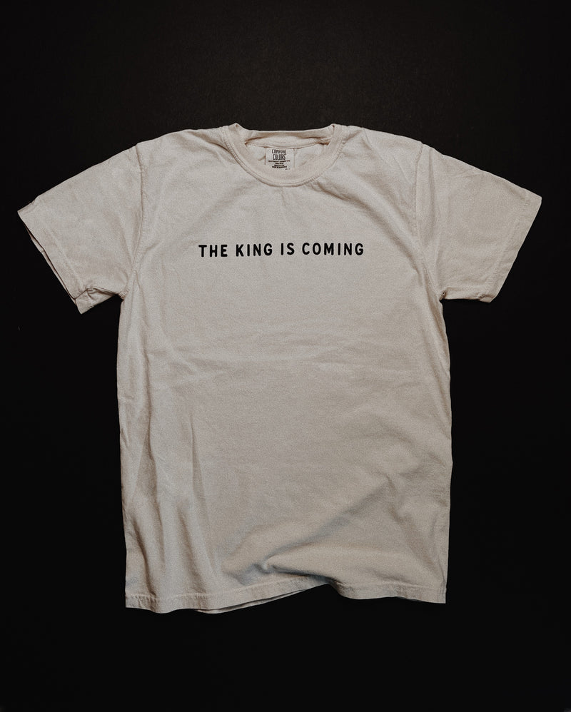 King is Coming Ivory Unisex T-Shirt