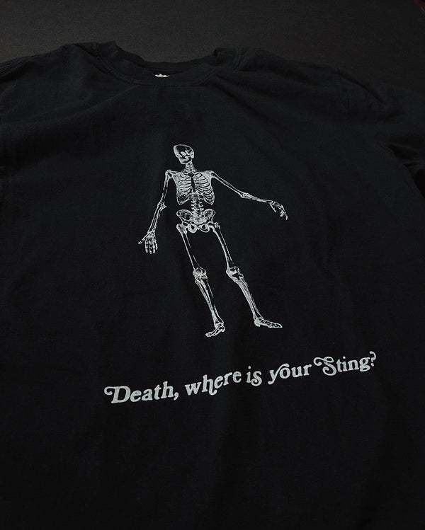 Death Where is Your Sting Black Unisex T-Shirt
