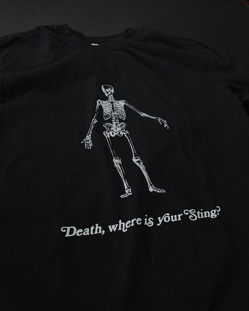 Death Where is Your Sting Black Unisex T-Shirt