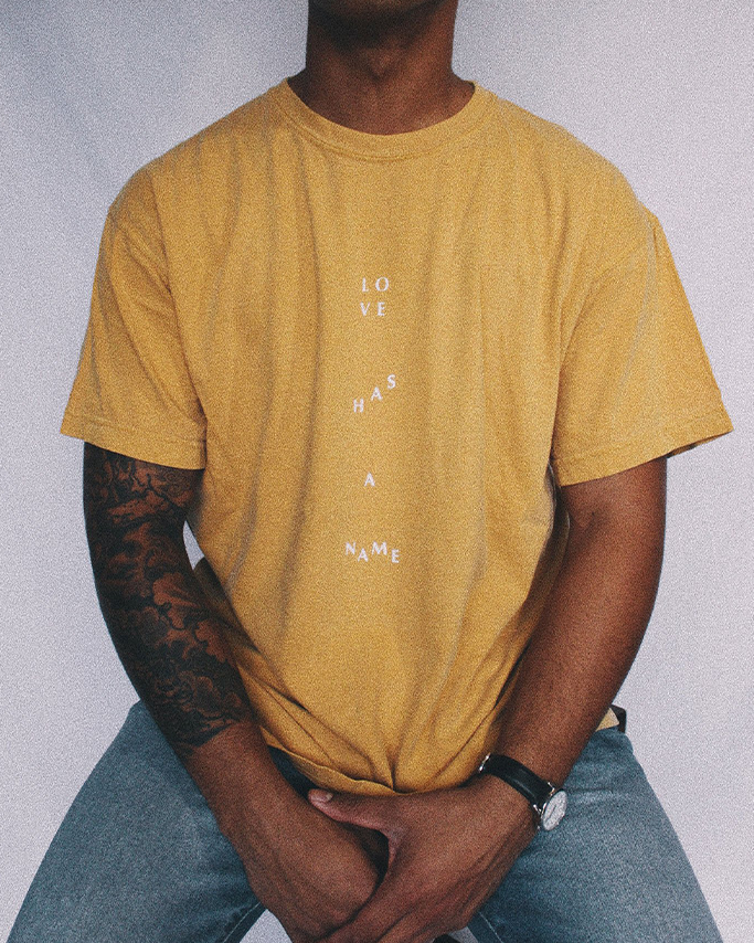 Love Has A Name Honey Yellow Unisex T-Shirt