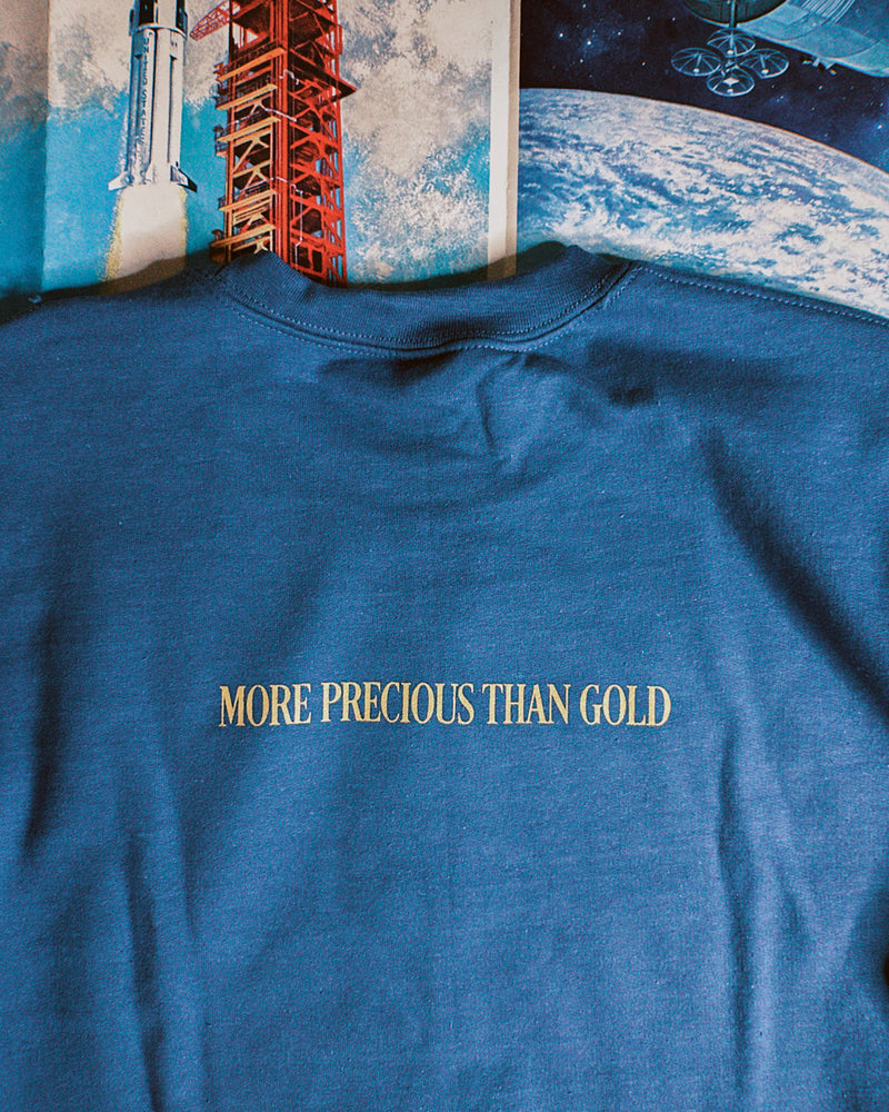 Fireproof Satellite Blue Unisex Crewneck Sweater