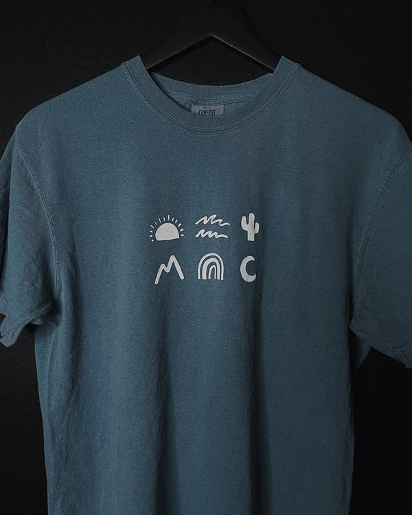 Creation Symbols Skyline Blue Unisex T-Shirt