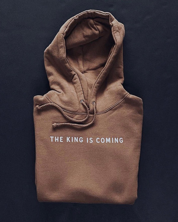 King is Coming Bronze Unisex Hoodie Sweater