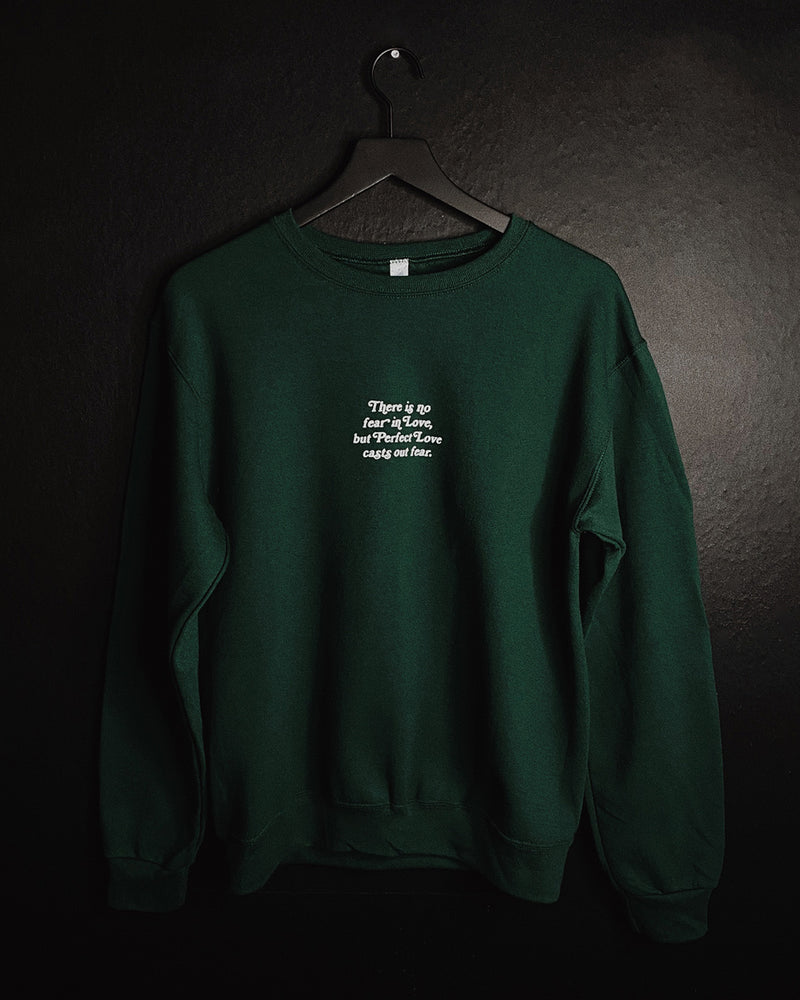 No Fear In Love Juniper Forest Unisex Crewneck Sweater